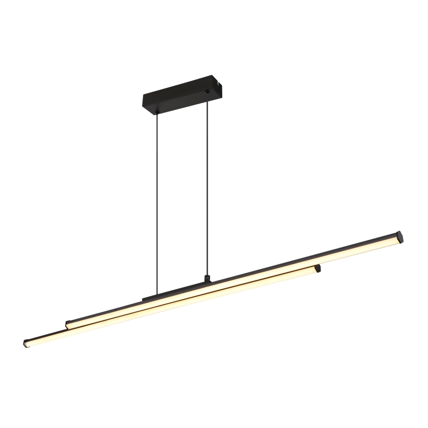 Globo - LED Luster na lanku LED/24W/230V 3000K čierna