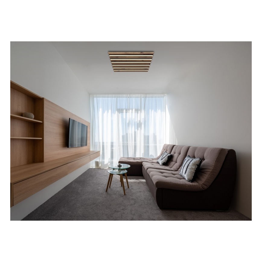 Globo - LED Stropné svietidlo LED/30W/230V 3000K 45x45 cm drevo