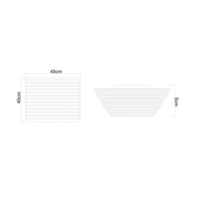 Globo - LED Stropné svietidlo LED/30W/230V 3000K 45x45 cm drevo