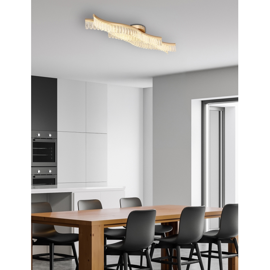 Globo - LED Stropné svietidlo LED/35W/230V 3200K 18x108 cm zlatá