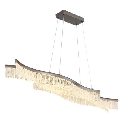 Globo - LED Luster na lanku LED/35W/230V 3200K matný chróm