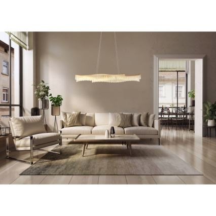 Globo - LED Luster na lanku LED/35W/230V 3200K zlatá