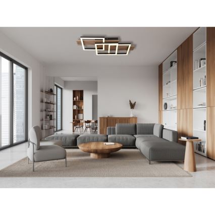 Globo - LED Stropné svietidlo LED/24W/230V 3000K 33x58 cm hnedá/čierna