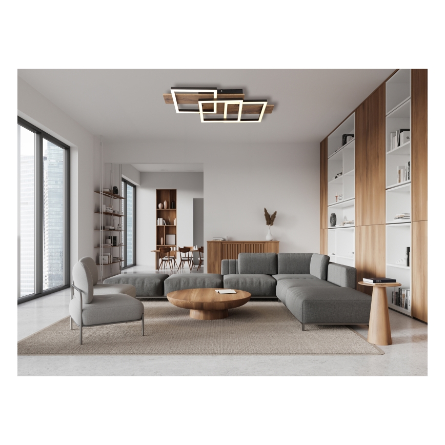 Globo - LED Stropné svietidlo LED/24W/230V 3000K 33x58 cm hnedá/čierna