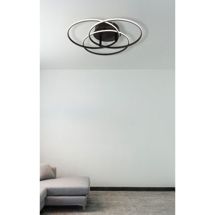Globo - LED Stropné svietidlo LED/40W/230V 4000K pr. 45,6 cm čierna