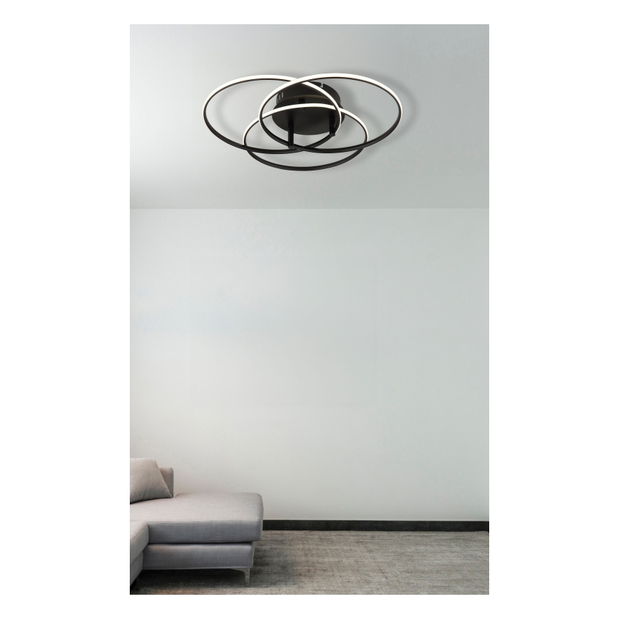Globo - LED Stropné svietidlo LED/40W/230V 4000K pr. 45,6 cm čierna