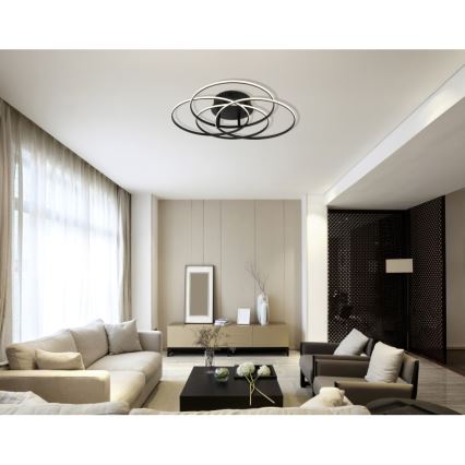 Globo - LED Stropné svietidlo LED/55W/230V 4000K pr. 51,5 cm čierna