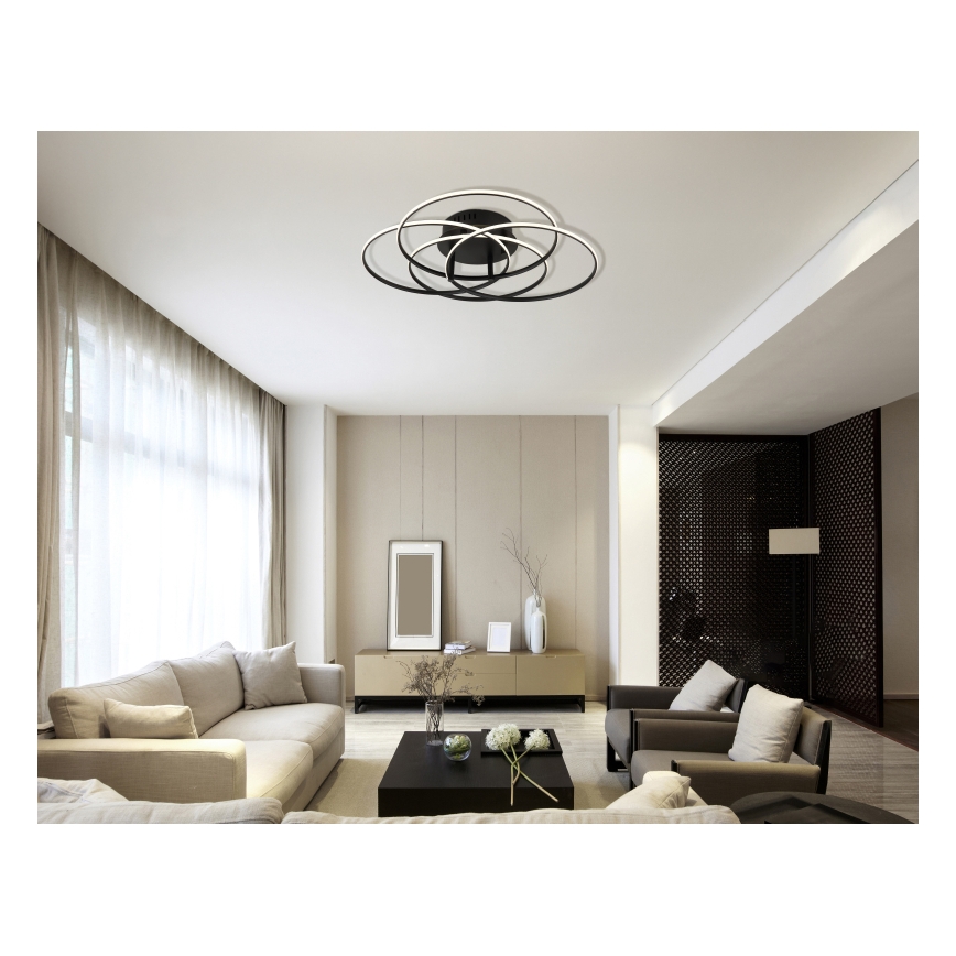 Globo - LED Stropné svietidlo LED/55W/230V 4000K pr. 51,5 cm čierna