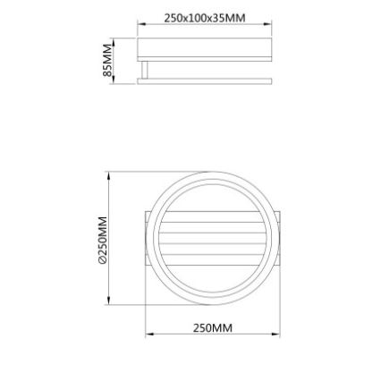 Globo - LED stropné svietidlo LED/10W/230V 3000/4200/600K 25x25 cm