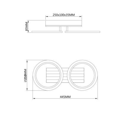 Globo - LED stropné svietidlo LED/15W/230V 3000/4200/6000K