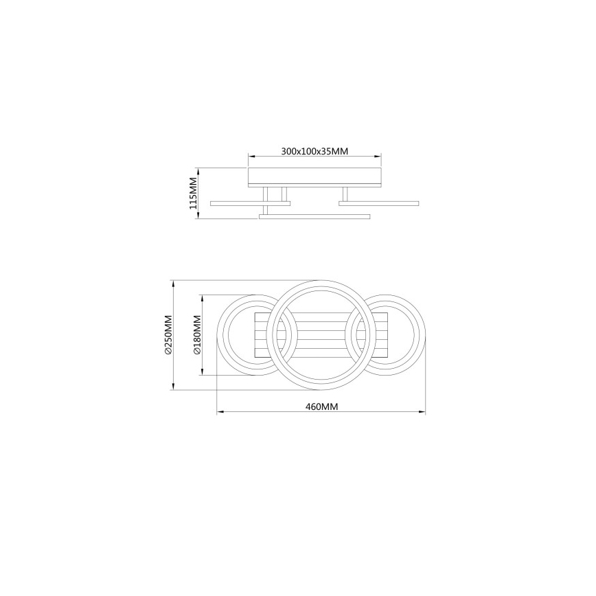 Globo - LED stropné svietidlo LED/21W/230V 3000/4200/6000K