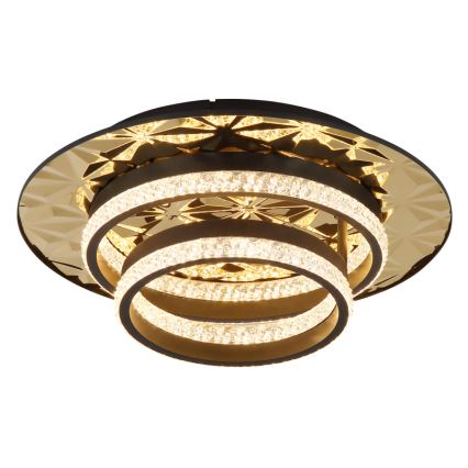 Globo - LED Stropné svietidlo LED/24W/230V 3000K 40x50,5 cm čierna/zlatá