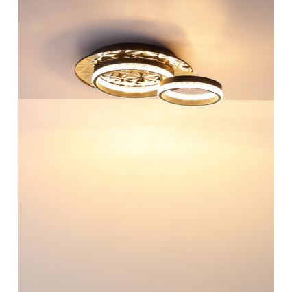 Globo - LED Stropné svietidlo LED/24W/230V 3000K 40x50,5 cm čierna/zlatá