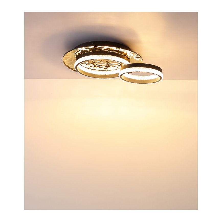 Globo - LED Stropné svietidlo LED/24W/230V 3000K 40x50,5 cm čierna/zlatá