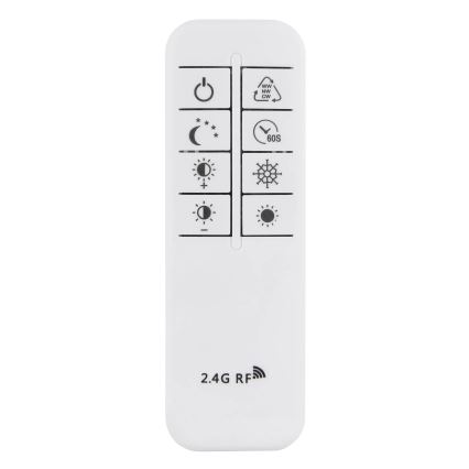 Globo - LED stmievateľné stropné svietidlo LED/72W/230V 2700-6000K strieborné + diaľkové ovládanie
