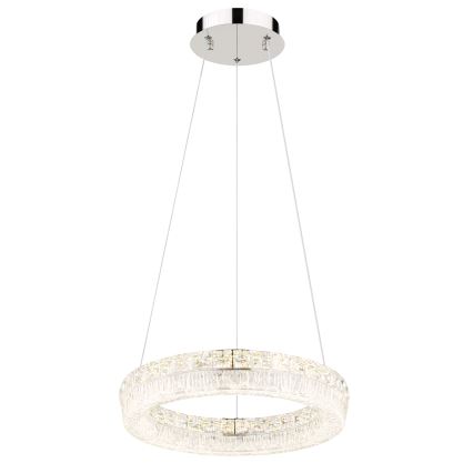 Globo - LED stmievateľný závesný luster na lanku LED/24W/230V 2700-6000K číry + diaľkové ovládanie