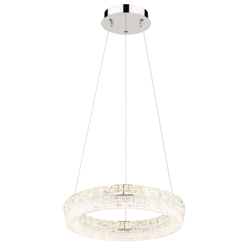 Globo - LED stmievateľný závesný luster na lanku LED/24W/230V 2700-6000K číry + diaľkové ovládanie