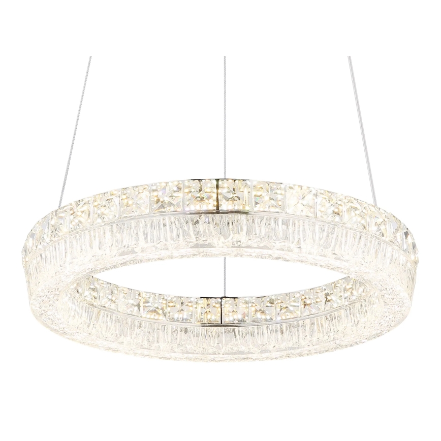 Globo - LED stmievateľný závesný luster na lanku LED/24W/230V 2700-6000K číry + diaľkové ovládanie