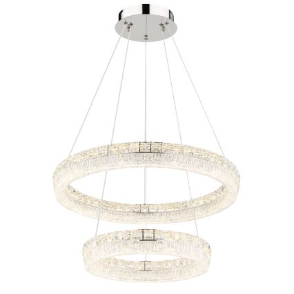 Globo - LED stmievateľný luster na lanku LED/60W/230V 2700-6000K priehľadné + diaľkové ovládanie