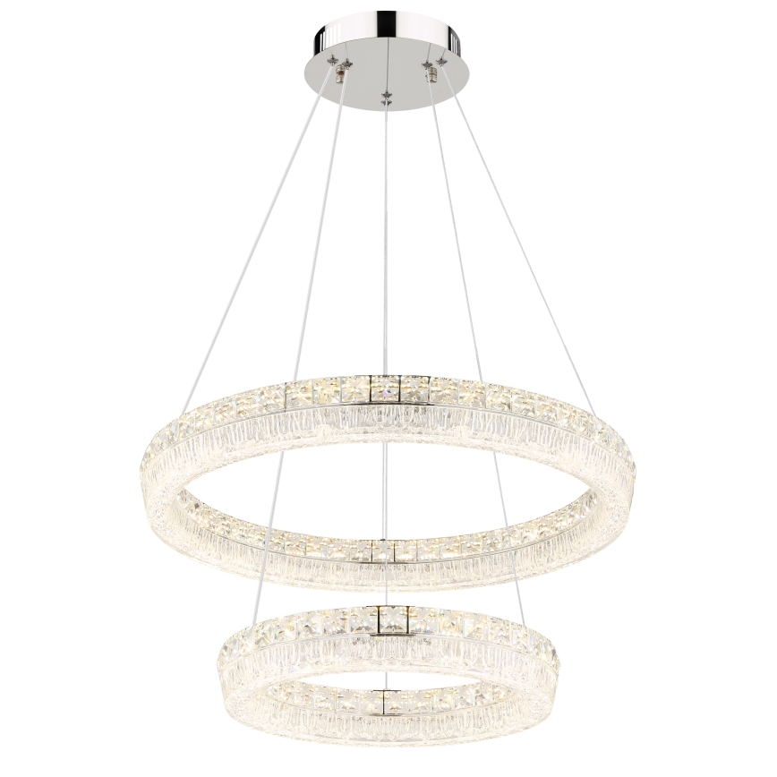 Globo - LED stmievateľný luster na lanku LED/60W/230V 2700-6000K priehľadné + diaľkové ovládanie