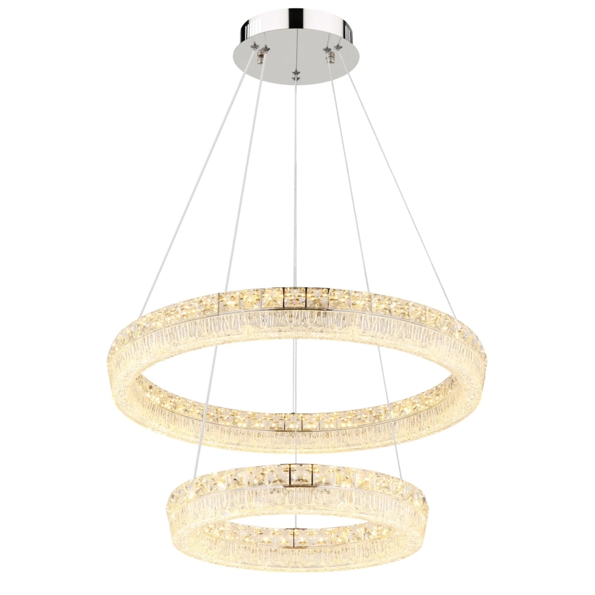 Globo - LED stmievateľný luster na lanku LED/60W/230V 2700-6000K priehľadné + diaľkové ovládanie