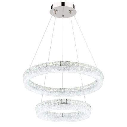 Globo - LED stmievateľný luster na lanku LED/60W/230V 2700-6000K priehľadné + diaľkové ovládanie