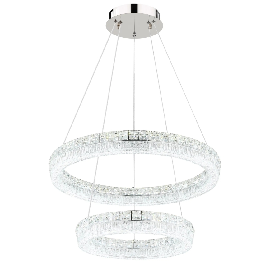 Globo - LED stmievateľný luster na lanku LED/60W/230V 2700-6000K priehľadné + diaľkové ovládanie