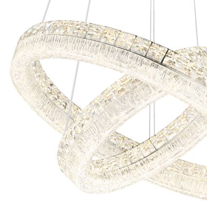 Globo - LED stmievateľný luster na lanku LED/60W/230V 2700-6000K priehľadné + diaľkové ovládanie
