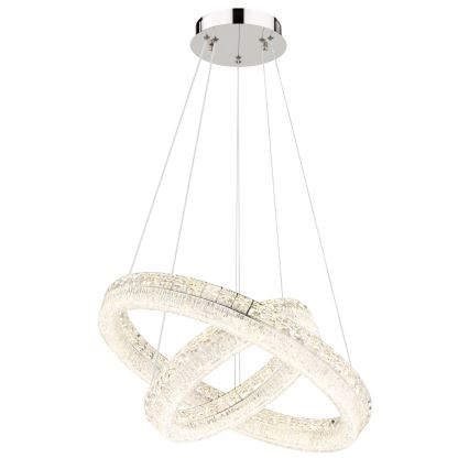Globo - LED stmievateľný luster na lanku LED/60W/230V 2700-6000K priehľadné + diaľkové ovládanie