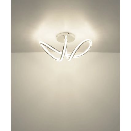 Globo - LED stmievateľné stropné svietidlo LED/40W/230V 2700-6000K lesklý chróm + diaľkové ovládanie