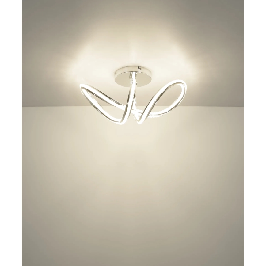 Globo - LED stmievateľné stropné svietidlo LED/40W/230V 2700-6000K lesklý chróm + diaľkové ovládanie