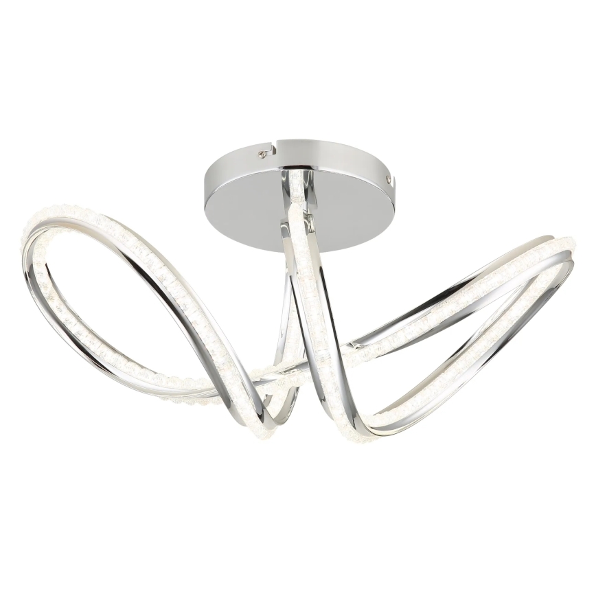 Globo - LED stmievateľné stropné svietidlo LED/40W/230V 2700-6000K lesklý chróm + diaľkové ovládanie