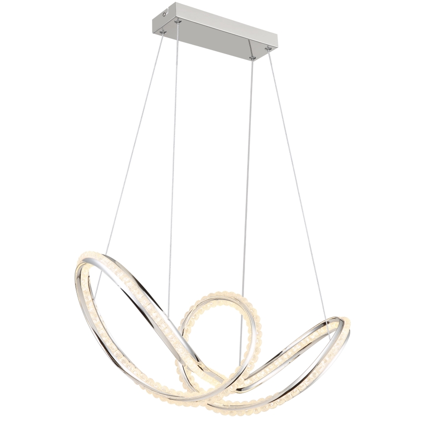 Globo - LED stmievateľný luster na lane LED/45W/230V 2700-6000K lesklý chróm + diaľkové ovládanie