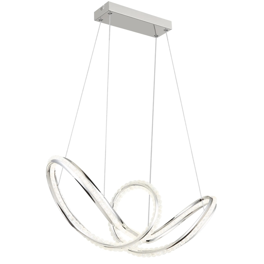 Globo - LED stmievateľný luster na lane LED/45W/230V 2700-6000K lesklý chróm + diaľkové ovládanie