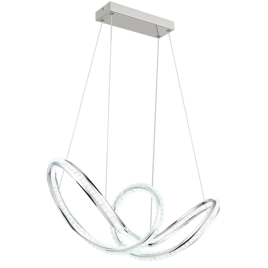 Globo - LED stmievateľný luster na lane LED/45W/230V 2700-6000K lesklý chróm + diaľkové ovládanie