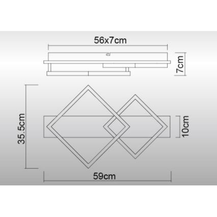 Globo - LED Stropné svietidlo LED/24W/230V 3000K