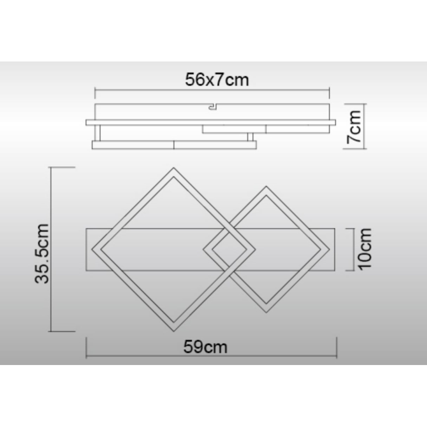 Globo - LED Stropné svietidlo LED/24W/230V 3000K