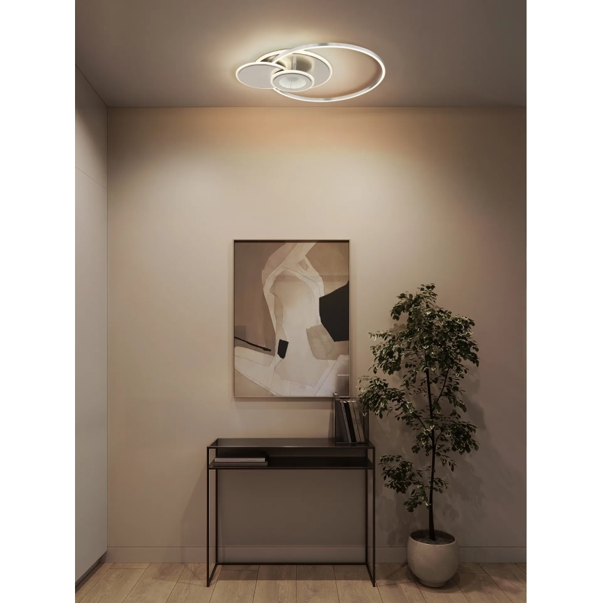 Globo - stmievateľné LED stropné svietidlo LED/24W/230V 2700-6000K strieborné + diaľkové ovládanie