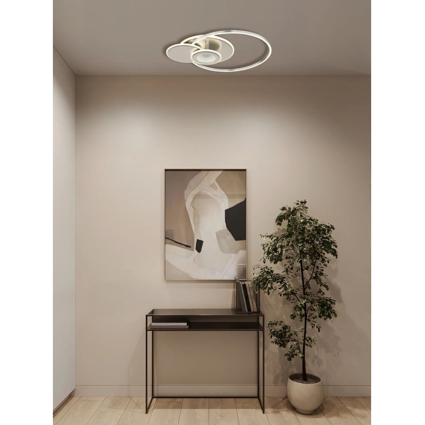 Globo - stmievateľné LED stropné svietidlo LED/24W/230V 2700-6000K strieborné + diaľkové ovládanie