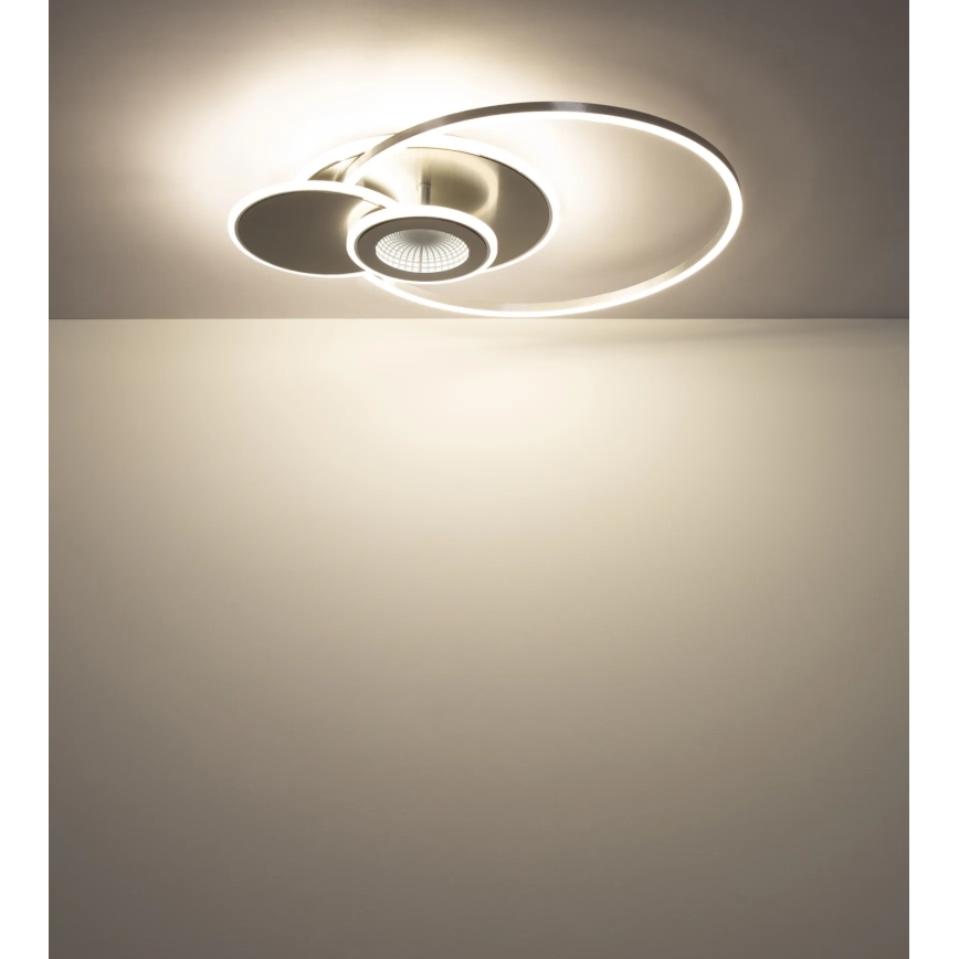 Globo - stmievateľné LED stropné svietidlo LED/24W/230V 2700-6000K strieborné + diaľkové ovládanie