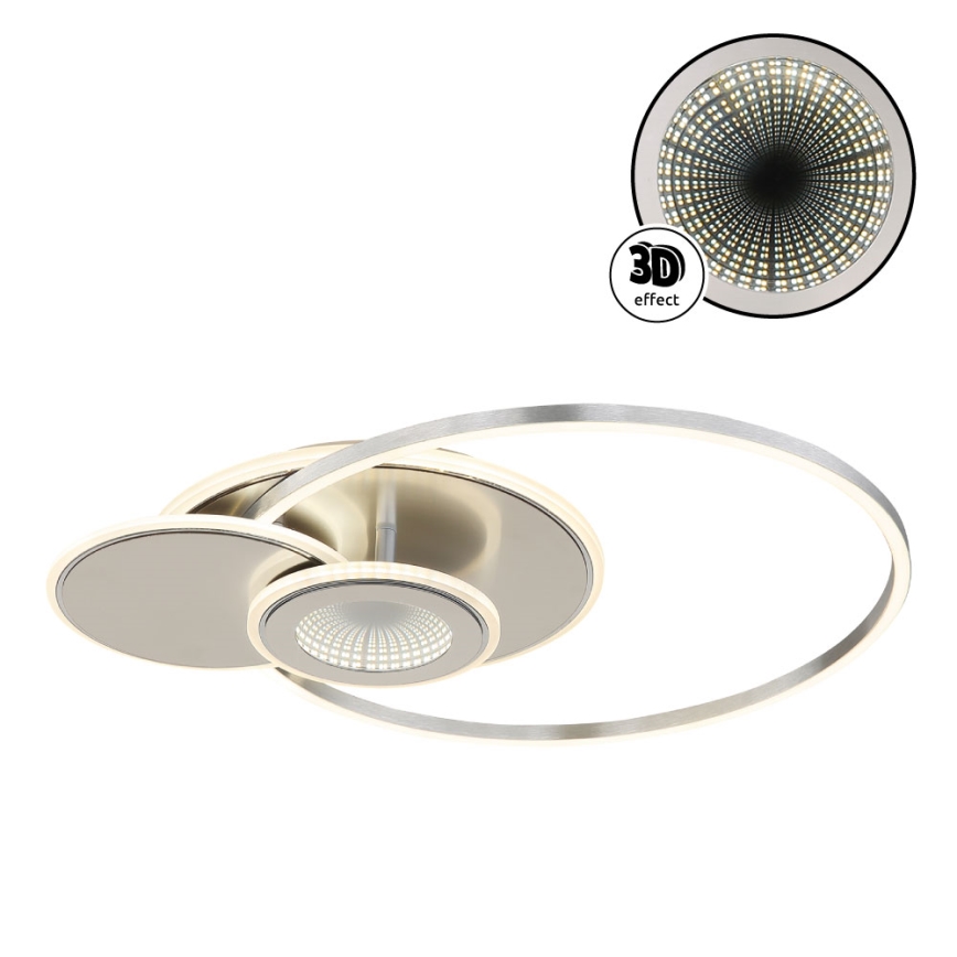 Globo - stmievateľné LED stropné svietidlo LED/24W/230V 2700-6000K strieborné + diaľkové ovládanie