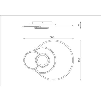 Globo - stmievateľné LED stropné svietidlo LED/24W/230V 2700-6000K strieborné + diaľkové ovládanie