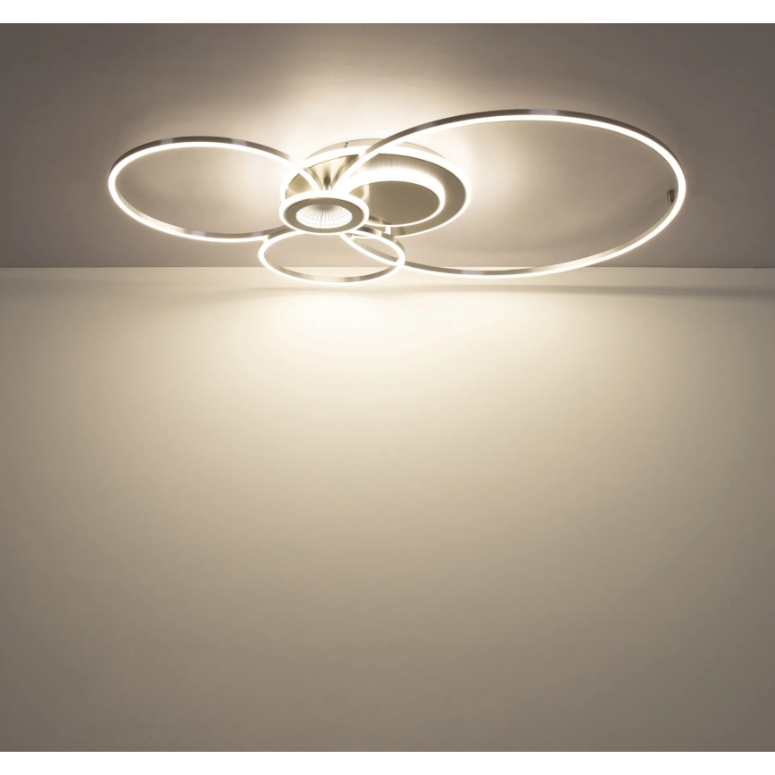 Globo - LED stlmiteľné stropné svietidlo LED/36W/230V 2700-6000K strieborné + diaľkové ovládanie