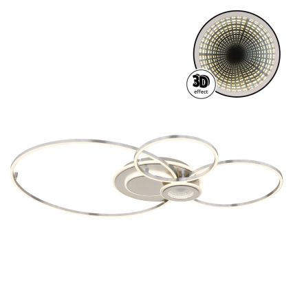 Globo - LED stlmiteľné stropné svietidlo LED/36W/230V 2700-6000K strieborné + diaľkové ovládanie