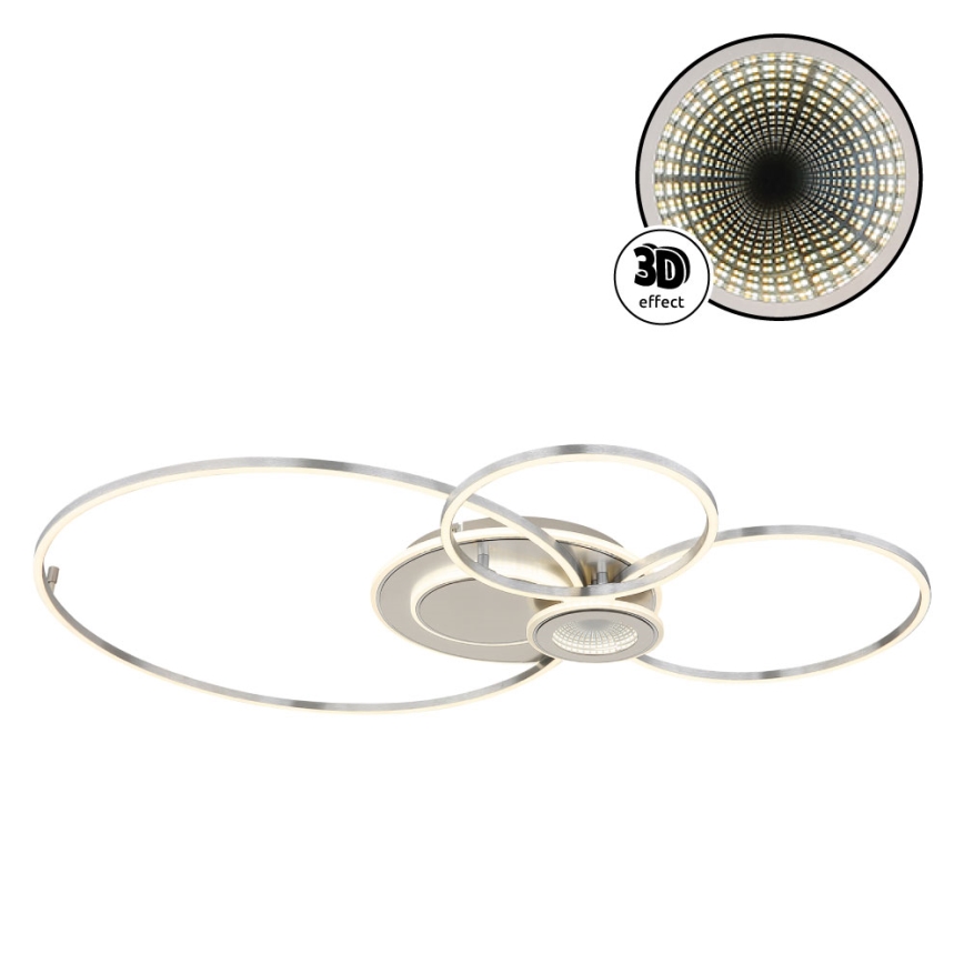 Globo - LED stlmiteľné stropné svietidlo LED/36W/230V 2700-6000K strieborné + diaľkové ovládanie