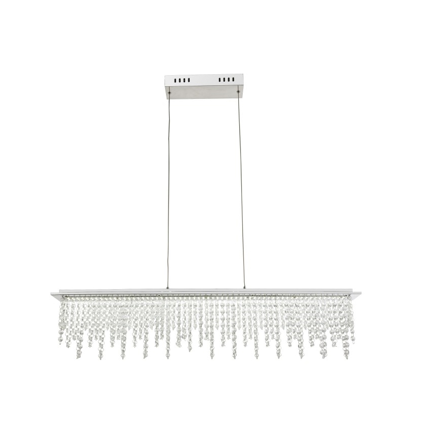 Globo - LED Stmievateľný krištáľový luster na lanku LED/24W/230V 3000-6000K + diaľkové ovládanie