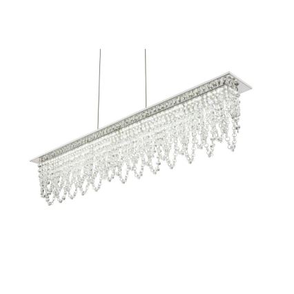 Globo - LED Stmievateľný krištáľový luster na lanku LED/24W/230V 3000-6000K + diaľkové ovládanie