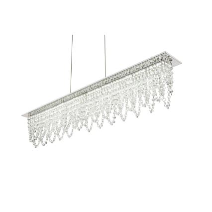 Globo - LED Stmievateľný krištáľový luster na lanku LED/24W/230V 3000-6000K + diaľkové ovládanie