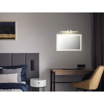 Globo - LED nabíjateľné svietidlo na obrazy, LED/3,5 W/5 V, 40 cm, 3600 mAh, matný chróm