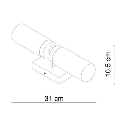 Globo - Kúpeľňové nástenné svietidlo 2xE14/40W/230V IP44